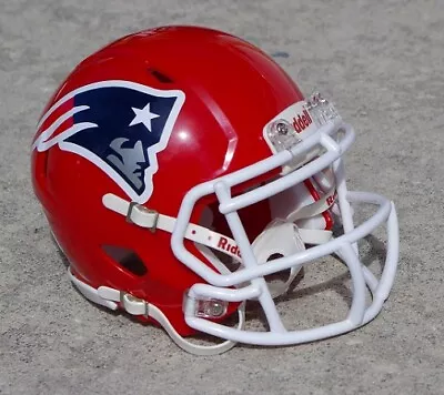 New England Patriots Concept Football Mini Speed Red Helmet • $51