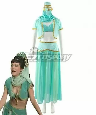 I Dream Of Jeannie Jeannie's Sister Jeannie II Green Dress Cosplay Costume • $32.99