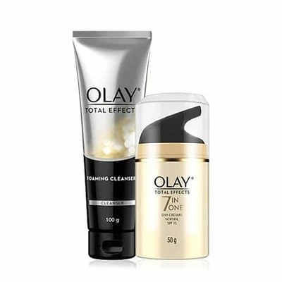 $92.66 • Buy SET 2 [OLAY]  Total Effects 7 In One Day Cream + Face Cleanser Normal Skin