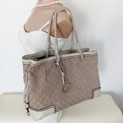 $55 • Buy Oroton Large Monogram Canvas Tote Bag Handbag
