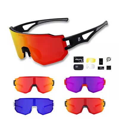 Photochromic Sunglasses For Men Women Cycling Running Driving MTB Sports Glasses • £12.99