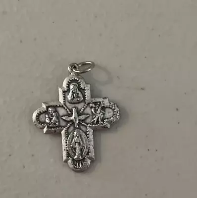 Vintage Catholic  Religious Medal 4 Way Cross Scapular • $10