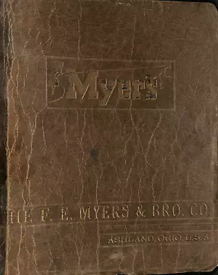 F E Myers Ashland Ohio Catalog Brochures Binder Ephemera  1966 B1 • $31.99