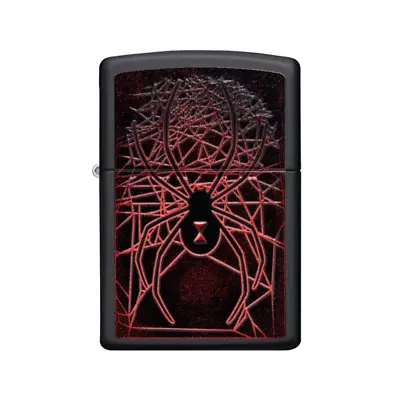 Zippo Spider Matte Black Lighter - Genuine Zippo • $82.95