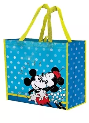 Disney Mickey Mouse & Minnie Mouse Shopper Bag XL Reusable Tote Shoulder Beach • $12.99