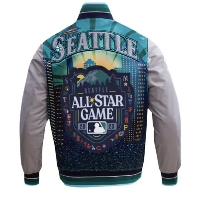 Men’s Seattle Mariners Pro Standard All Star 2023 Rib Satin Jacket Size Medium🔥 • $129.88