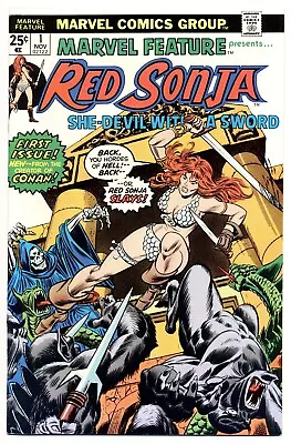 MARVEL FEATURE (Vol. 2) #1 F Red Sonja 1st Solo Title Marvel Comics 1975 • $20