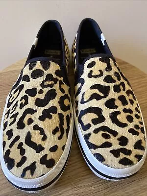 Keds Kate Spade Leopard Fur Print Low Top Shoes Size US 7 • $50