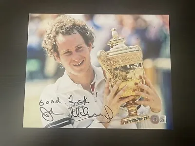 $120 • Buy John McEnroe Signed 8 X 10 Photo Wimbledon Champ Tennis Autographed BAS COA