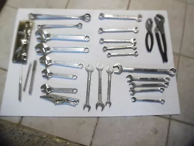 Vintage Craftsman Tools Large Lot Of 27 SAE & Metric & Adjustable Wrenches COOL • $19.95