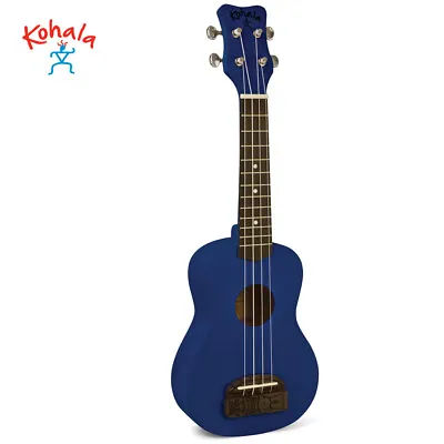 NEW Kohala KT-SBL Tiki Series Beginner Soprano Ukulele Blue Satin Finish • $69