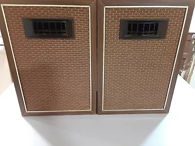 Pair Of Vintage JVC Nivico Wooden 2 Way Speakers Pre-Owned GC Tested  • $40