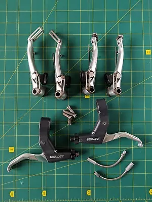 Vintage Shimano Deore XT BR-M739 V Brake And Brake Levers Front & Rear • $92