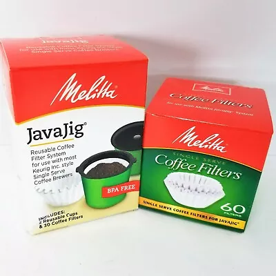 Melitta JavaJig Coffee System 2 Cups + 30 Filters AND 60 MORE Filters (90 Total) • $16.99