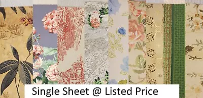 £9.78 • Buy Vtg Mid Century 1950s Partial Wallpaper Sheets ~ See Pics For Variations ~ #1