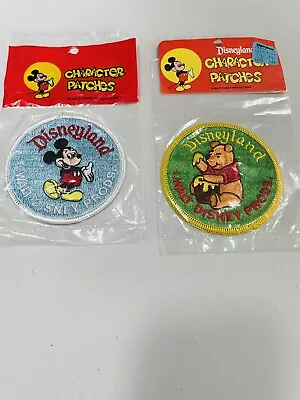 Vintage Patches Walt Disney Production Mickey Winnie The Pooh 3” Sew On NOS New • $27.85