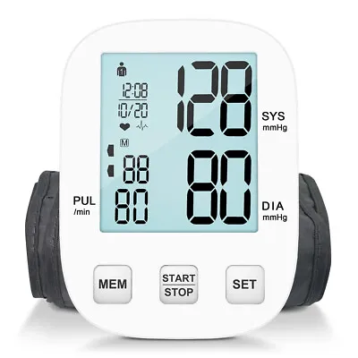 Digital Automatic Blood Pressure Monitor Upper Arm BP Machine Cuff Heart Rate AU • $36.99