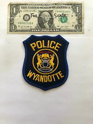  Wyandotte Michigan Police Patch Un-sewn Great Shape  • $12.75