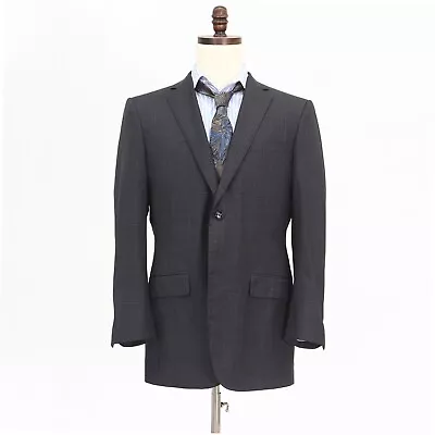 Bespoke 42R Gray Sport Coat Blazer Jacket Check 2B Wool • $74.99