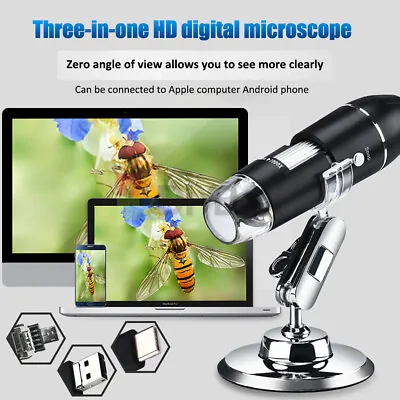 8 LED Digital USB Handheld Microscope Endoscope Magnifier Camera 500X 1000X • $13.86