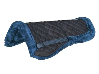 Half Pad Fleece Horse Saddle Numnah Soft Cushioning Trim All Purpose English • $68.88