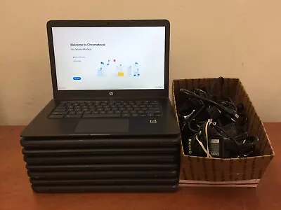 (Lot Of 8) HP Chromebook 14A G5 AMD A4-9120C@1.6GHz 4GB RAM 16GB SSD | LP239DS • $199.99