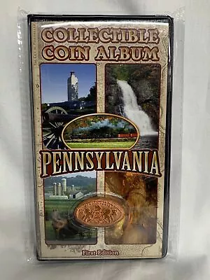 First Edition Pennsylvania Penny Collector Elongated Pressed Coin Book Album • $9.95