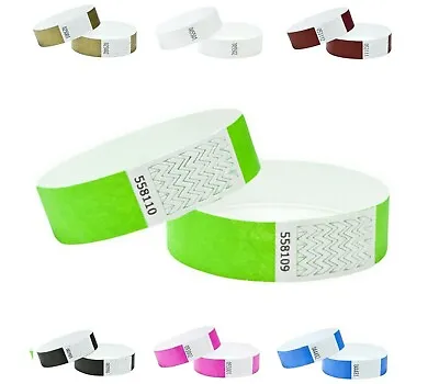 £24.99 • Buy Wristbands Paper Like Plain Medical Bands Choice Of Colours  Security Event 19mm
