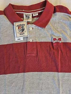 Mississippi State Bulldogs Polo Shirt NWT XL Mens Joe College Authentic • $15