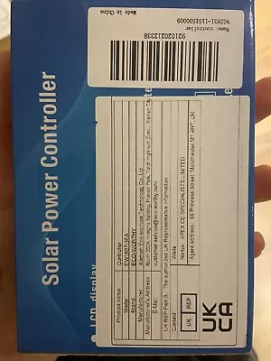 ECO-WORTHY 30A 12V / 24V Solar Charge Controller Intelligent Regulator USB Port • £15