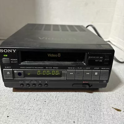 SONY EV-C3 NTSC Analog Video8 8mm Video 8 HiFi Player Recorder VCR Deck EX • $325