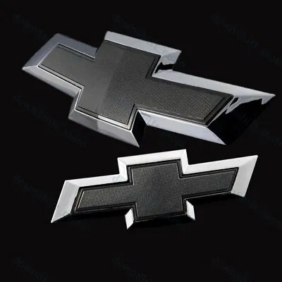 Front Grille & Rear Black Bowtie Emblem Set For 2017-2018 Chevy Chevrolet Malibu • $44.10