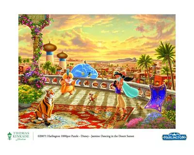 Harlington 1000Pc Thomas Kinkade: Disney - Jasmine Dancing In The Desert Sunset • $42.49