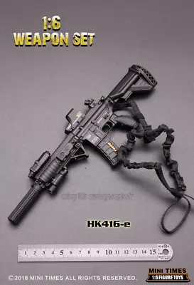 1/6 Mini Times Toys HK416E Male Gun Rifle Weapon Model Fit 12''Soldier Figure • $20.54