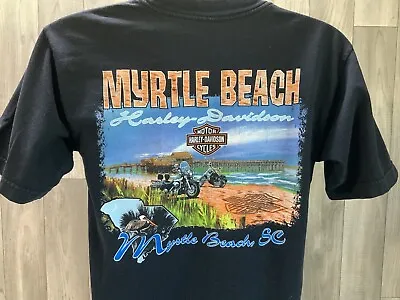 Harley Davidson T Shirt Mens Small Myrtle Beach Black • $19.99