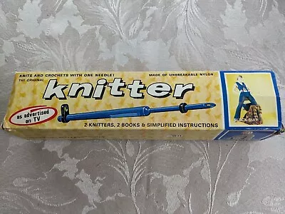 VINTAGE 1970s THE ORIGINAL BETTY ANN KNITTER K-TEL KNITTER CROCHET • £5