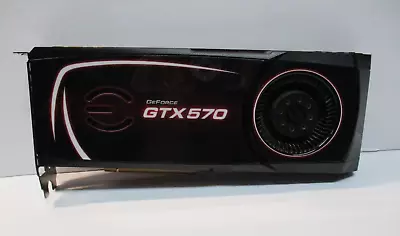 EVGA NVIDIA GeForce GTX 570 1.25GB GDDR5 PCIe Graphic Card 012-P3-1570-AR • $19.99