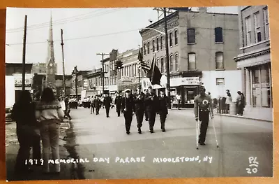 Memorial Day Parade 1979 Middletown NY Real Photo Postcard Rppc • $3