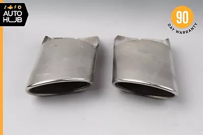 08-16 Mercedes W204 C300 E350 Rear Bumper Exhaust Muffler Tips Set Of 2 OEM • $99.60