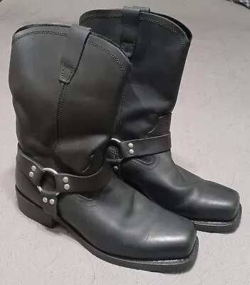 Barely Worn Black Leather CODY JAMES Biker Boots Model CJ9995BL Mens Size 13 • $49.99