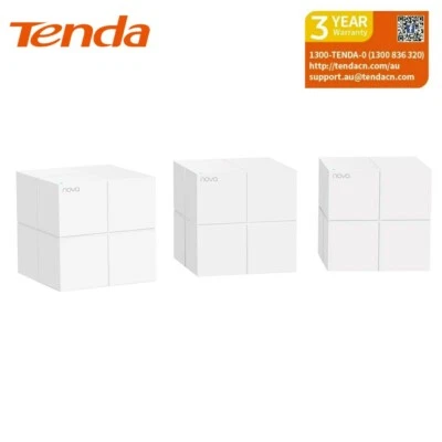 $169.95 • Buy Tenda Nova MW6 AC1200 Gigabit Mesh Home Wifi Extender Repeater Dual Band 5 Ghz 