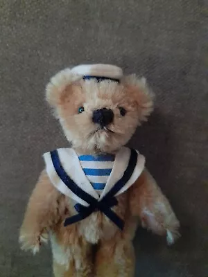 Miniature Teddy Bear 4 Inches Jointed Little Sailor Teddy Museum Collection • £15