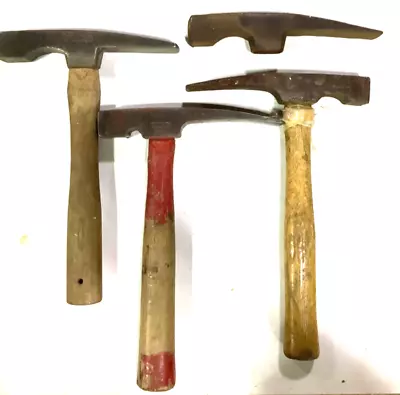 3 Vintage Masonry Brick Hammers And One Head • $45