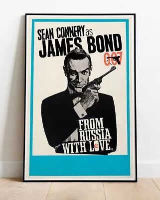 JAMES BOND FROM RUSSIA WITH LOVE #1 REPRO Film Poster 36 X24  Similar To A1 • £11.99