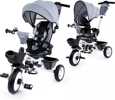 JMMD Baby Trike 6-in-1 Kids Tricycle With Adjustable Push Handle • $129.99