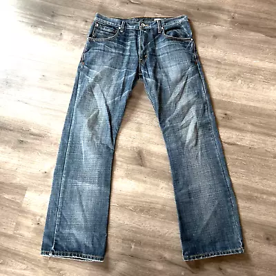 Levis Silvertab Jeans Mens 34x32 Blue Denim Boot Cut Straight Leg Casual • $34.99