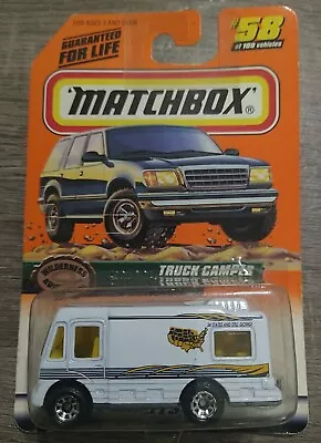 MATCHBOX 1999 - TRUCK CAMPER WILDERNESS ADVENTURE #58/100 - Read Description. • $1.40