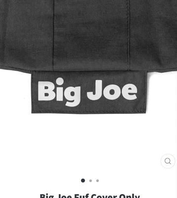 $49.99 • Buy Big Joe Fuf LARGE  Beanbag Chair  Removable/Washable Cover BlackLenox COVER ONLY