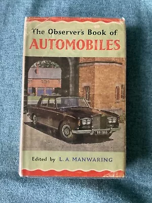 The Observer's Book Of Automobiles 1966 Hardback With Dust Jacket • £5