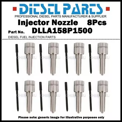 8x Injector Nozzle DLLA158P1500 For 06-07 Chevy GMC Duramax LBZ 6.6L 0986435521 • $177.99